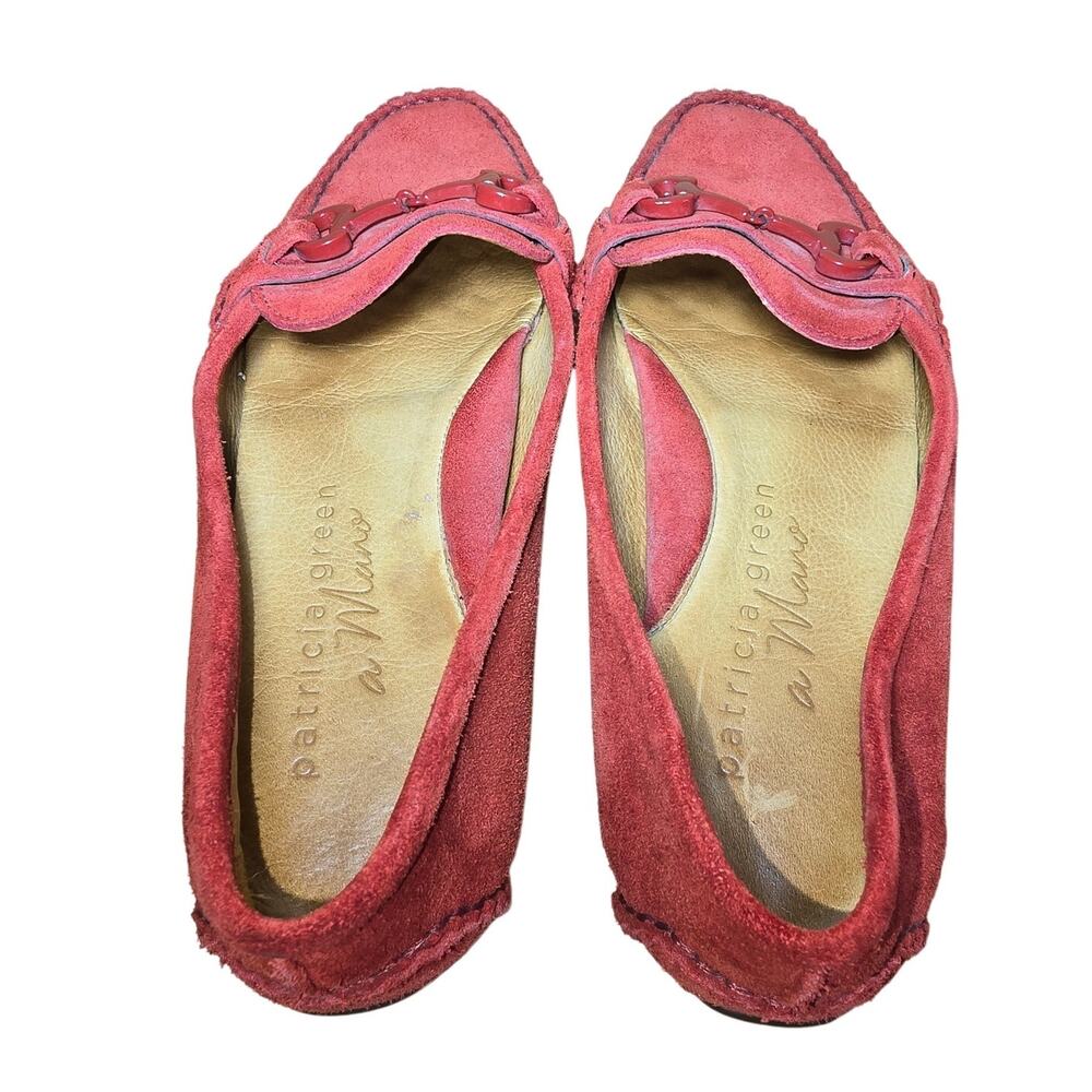 Patricia Green A Mano Deep Red Suede Brazilian Horsebit Professional Loafer 7 M - Picture 5 of 7